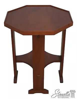 63672EC: STICKLEY Arts & Crafts Octogonal Mission Cherry Table • $1095