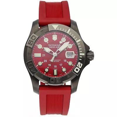 Victorinox Swiss Army 249056 Dive Master Black PVD Steel 43mm Quartz Men's Watch • $665