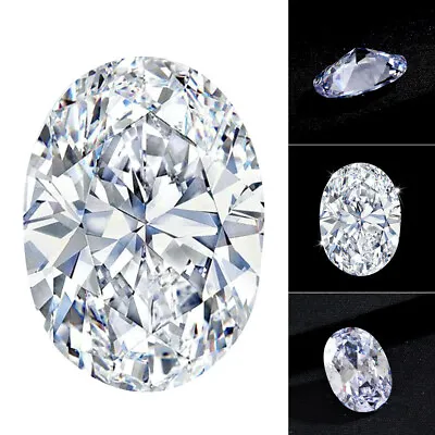 15*20mm HUGE Unheated 56.58ct VVS White Sapphire Oval Shape AAAA+ Loose Gemstone • £4.94