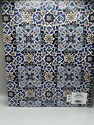 Vera Bradley Large Spiral Notebook 160 Pages Pocket LISBON MEDALLION COOL • $15.82