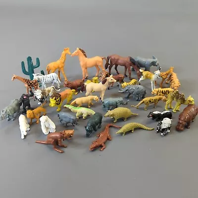 Vintage Plastic Animal Figures Mixed Lot Of Animals Made In Hong Kong 300g  • $19.99