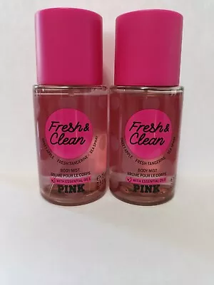 Victoria's Secret Pink Fresh & Clean Body Mini Travel Mist  Set Of 2   • $15.75