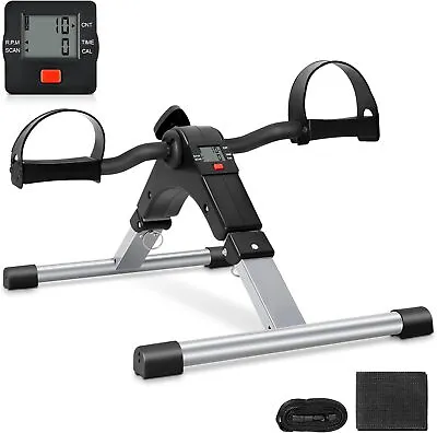[Preloved] Folding Mini Exercise Bike Pedal Exerciser W/LCD Screen Display US • $26.99