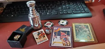 8 NHL Hockey 2 Cards Perreault Dryden 2 Poker Chip 2 Rings (rep) Mini Cup & Pin • $16.99