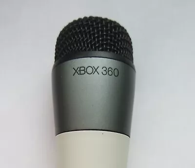 1 X Official Genuine Microsoft Xbox 360 White Wireless Microphone / Mic UK • £5