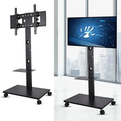 £56.98 • Buy Exhibition Display Stand Mobile TV Trolley Floor Stand Mounting Bracket 32-70 