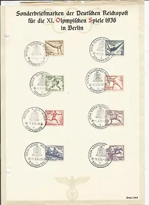  Germany Olympic Souvenir Sheet - Berlin 1936 -  • $79.99