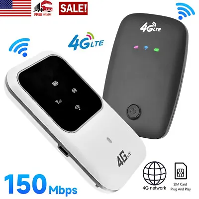 Unlocked 4G LTE Mobile Broadband WiFi Wireless Portable Router Hotspot 150Mbps • $24.89