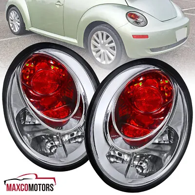 Tail Lights Fits 1998-2005 Volkswagen Beetle Clear Brake Lamps Left+Right Pair • $58.49