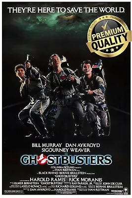 GHOSTBUSTERS WALL ART POSTER PRINT SIZES A260x90 Or 90x135cm • $11.95