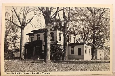 Virginia VA Danville Public Library Postcard Old Vintage Card View Standard Post • $0.55