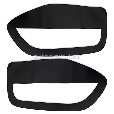 2Pcs Leather Door Panel Insert Cards Cover Skin For Ford Mustang 2005-2009 Black • $14.19