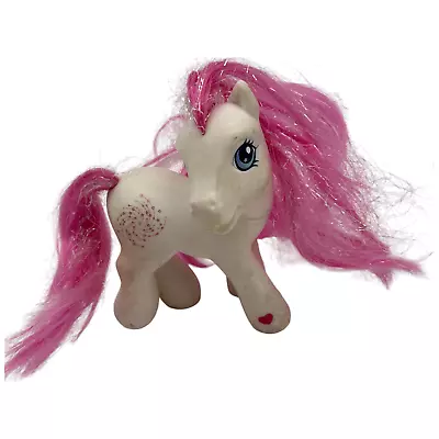 2002 My Little Pony Star Swirl G3 White Pink Tinsel Sparkle Hair Hasbro MLP • $8.88