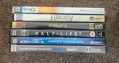 PC Games DVDs DIABLO 2 HL2 Heroes V Mafia Heroes 3 CHM 0304 • £10.50