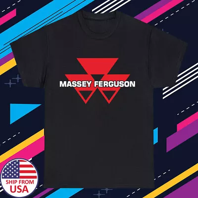 MF Massey Ferguson Tractor Men's Black T-Shirt Size S-5XL • $19.99