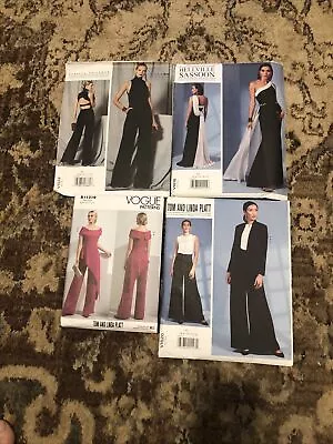 Lot Of 4 Misses’ Designer Vogue Patterns New Uncut Sizes 6-14 • $50