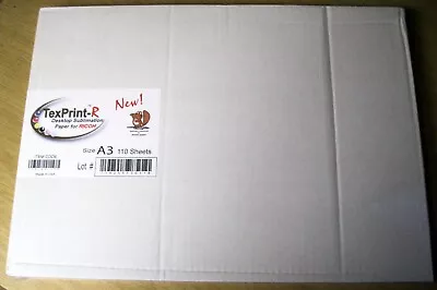 £26 • Buy Texprint-R Sublimation Paper For Ricoh A3 Size 110 Sheet Pack