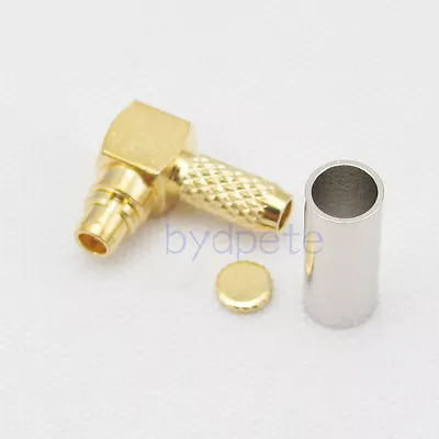 MMCX Male Right Angle Connector RF Coaxial Crimp For RG174 RG316 RG178 Cable • $1.05