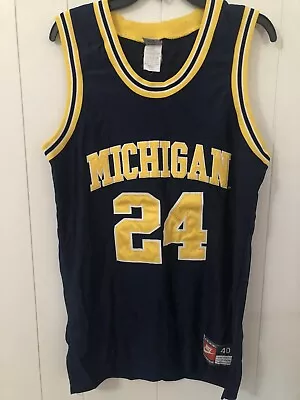 JIMMY KING MICHIGAN Wolverines BASKETBALL JERSEY FAB FIVE Nike Team Sports #24 M • $60