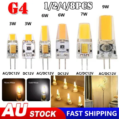 G4 LED COB Light Bulb 3/6/9W Dimmable Capsule Lamp Replace Halogen Bulb AC/DC12V • $13.96