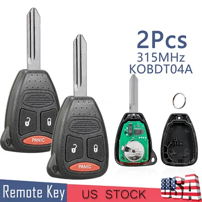 2 For Dodge Dakota Durango Magnum Nitro Caliber Remote Control Key Fob 3 Button • $15.99