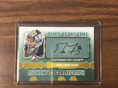 MARC-ANDRE FLEURY AUTOGRAPH CARD STARS OF THE GAME Signature 2012-13 • $49.99