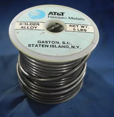 AT&T NASSAU Metals SOLDER 4.9 Lbs ALLOY Western Electric Vintage • $249.99