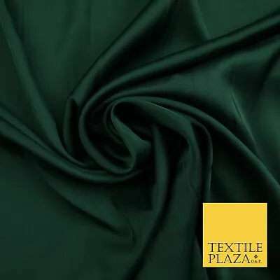 100 COLOURS - Fine Silky Smooth Liquid Sateen Satin Dress Fabric Drape Lining • £1.50