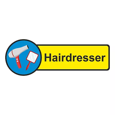 Shaped Dementia Friendly Hairdresser Sign • £9.95