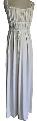 Vintage Victoria's Secret Country Gold Label L Long White Prarie Gown Lingerie • $160