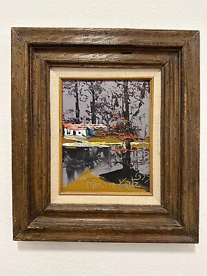 Morris Katz Framed House On The Lake  17 X 15 • $78