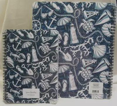 Vera Bradley SHORE ENOUGH Notebook Lot Of 2 Large & Small PURSE Backpack BAG NWT • $36.95