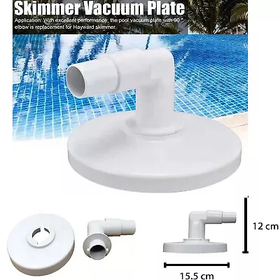Replacement PVC Skimmer Vacuum Plate With 90°elbow For Hayward Skimmer Parts • $10.83