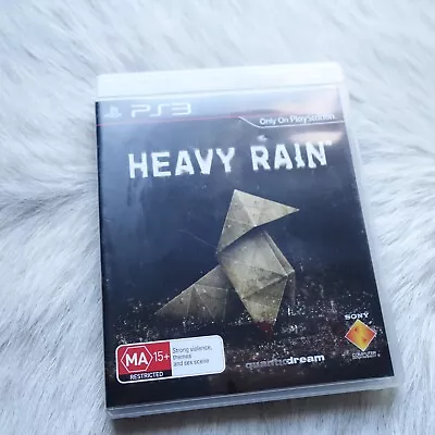 HEAVY RAIN PS3 Quantic Dream Game Adventure Game PS3 Heavy Rain Game Playstation • $20.79