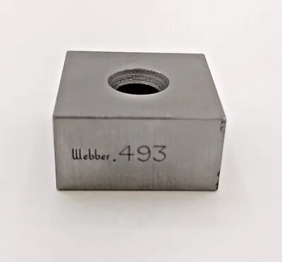 Starrett .493  In Webber Block Gage Gauge L.S.S Precision Square Cube Machinist • $30.37