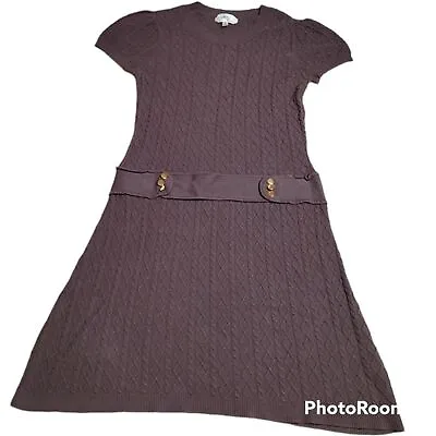 Milly Of New York Cable Knit Sweater Dress Medium Short Sleeve • $50