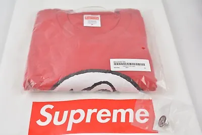 Supreme Molotov Tee Red MEDIUM SS18 With Pin Box Logo T-Shirt Bogo • $99.95