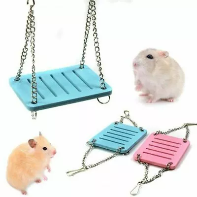 Cute Pet Toy Hamster Hanging Swing Bed Rats Parrot Small Birds Exercise Play UK • £3.59