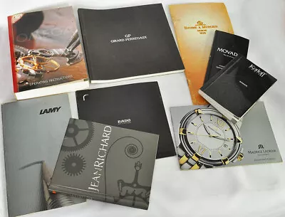 9x Omega Girard-Perregaux MovadoRadoKorloff Watch Booklet/Operation Manual • $57.20