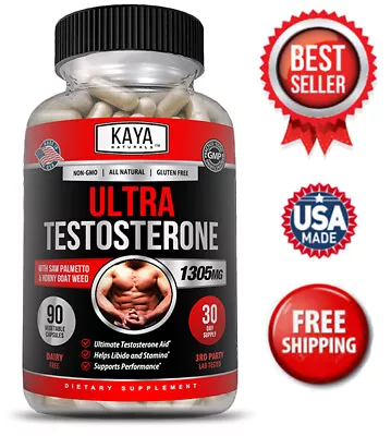 Natural Testosterone Booster - Increase Energy Improve Muscle Strength & Growth • $9.98