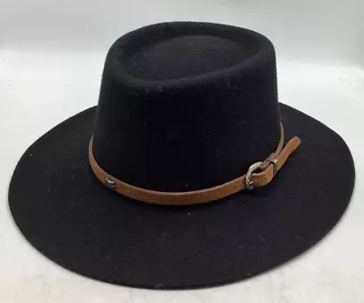 Vintage Cowboy Bolero Hat Rockmount Ranch Wear Black Wool Mesa 1242 Size Small • $42.44