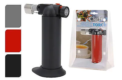 £9.99 • Buy Chefs Butane Creme Brulee Cooking/Cooks Micro Blow Torch Also Soldering Lighter