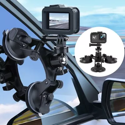 Car Suction Cup Adapter Windshield Tripod Mount Camera Accessories For Gopro • $17.90