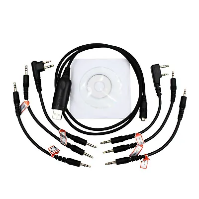 6 In 1 USB Programming Cable For MOTOROLA Handheld Radio MAG ONE A8 A6 • $9.21