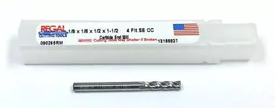 1/8  (.125 ) 4 Flute Carbide End Mill Standard Length Regal 090265RM • $10.12