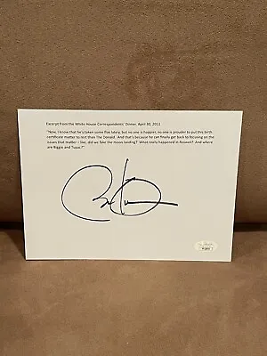 Gorgeous Barack Obama Signed Autographed Trump Correspondents Dinner Quote JSA • $895
