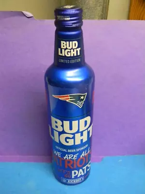 $9.99 • Buy New 2021 Bud Light Budweiser Beer Bottle New England Patriots Football Kickoff