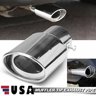 Car Exhaust Pipe Muffler Tip Rear Tail Throat Stainless Steel Auto Accessories • $7.94