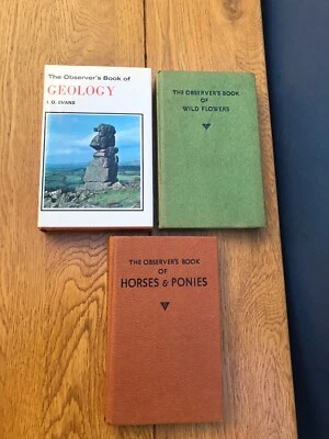 £5.19 • Buy The Observer's Books Bundle X 3 Horses And Ponies, Wild Flowers And Geology