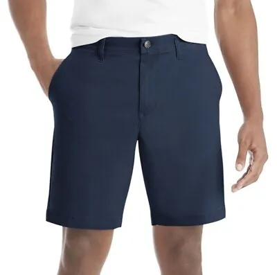 Members Mark Everyday Flat Front Shorts DARK BLUE SIZE 32 • $11.04